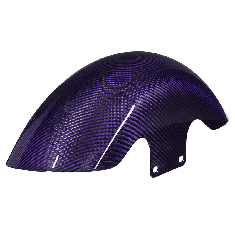 Advanblack Carbon Fiber 19-inch Chopped Front Fender for '09-Up Harley Touring
