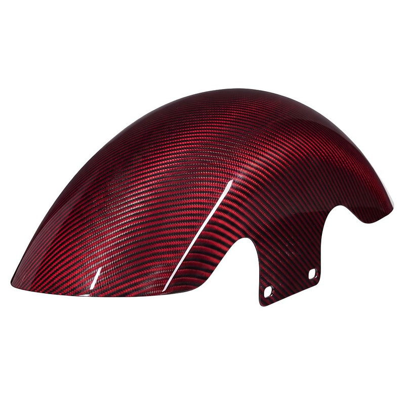 Advanblack Carbon Fiber 19-inch Chopped Front Fender for '09-Up Harley Touring