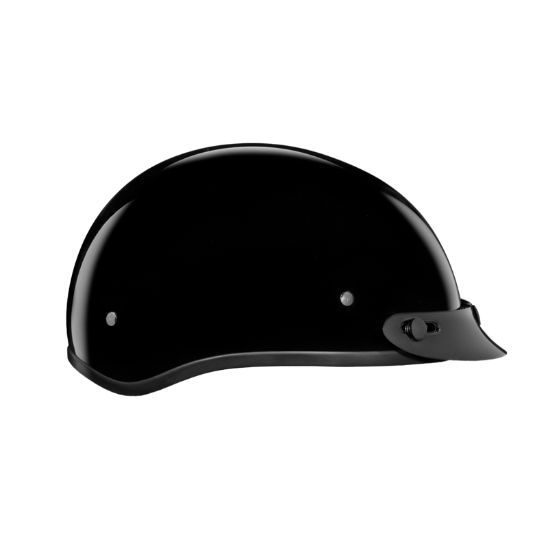 D.O.T. Daytona Skull Cap Jr.- Hi-Gloss Black