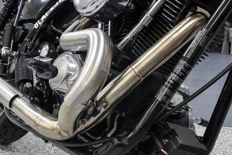 TBR Comp S 2in1 Exhaust Brushed W/Cf End Cap - '87-'94 DYNA