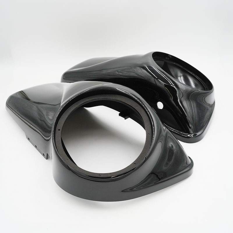 CICADA AUDIO - 14CHDLID8 - 2014-2023 H-D® 8-INCH SADDLEBAG LID KIT - VIVID BLACK