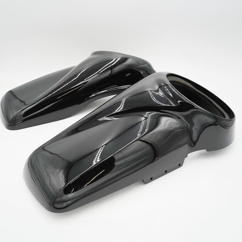 CICADA AUDIO - 14CHDLID8 - 2014-2023 H-D® 8-INCH SADDLEBAG LID KIT - VIVID BLACK