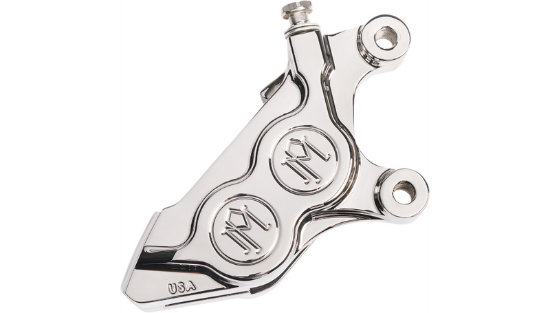 PERFORMANCE MACHINE (PM) 4 Piston Direct Bolt-On Front Calipers ( RIGHT )