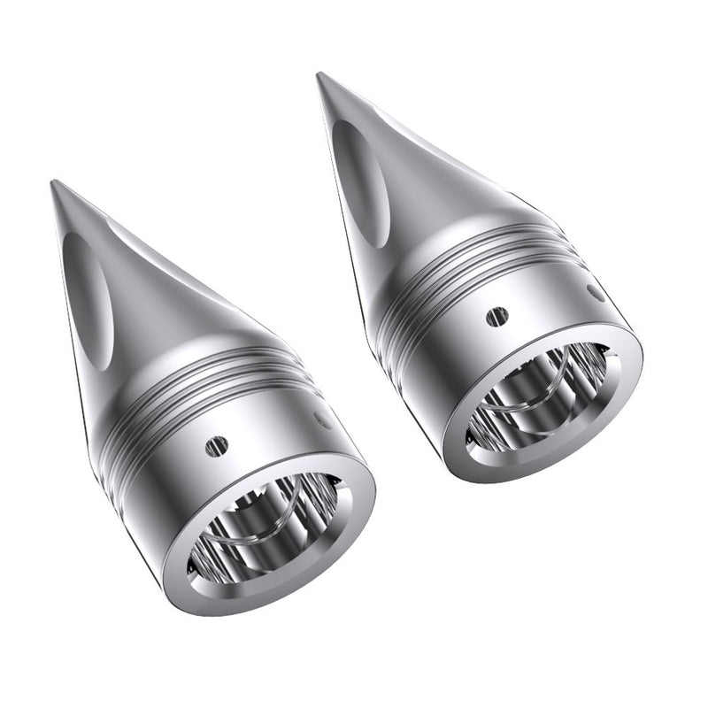 Advanblack 3.6″ SPIKE AXLE NUT CAPS COVERS FOR HARLEY