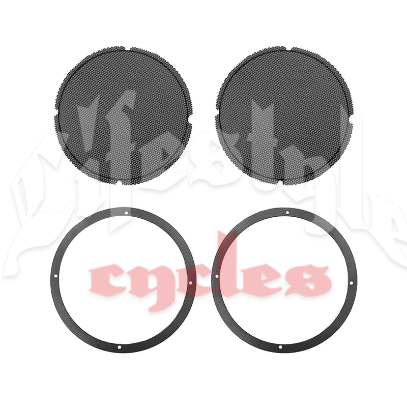 cicada audio 14hdring10 complete 10 inch mid bass woofer saddlebag mounting kit part 1