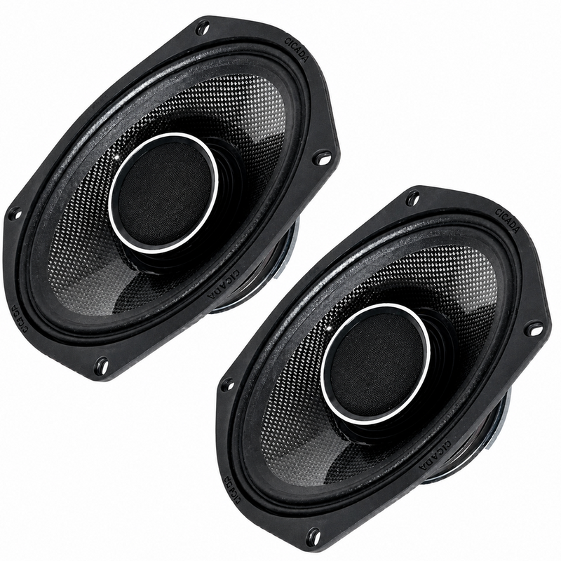 CICADA AUDIO - 24FLXCH - 4X4 2024 2 CHANNEL CH 6.5-INCH - CH 6x9 SPEAKERS & 4 CHANNEL 1000W AMP (NO DSP)