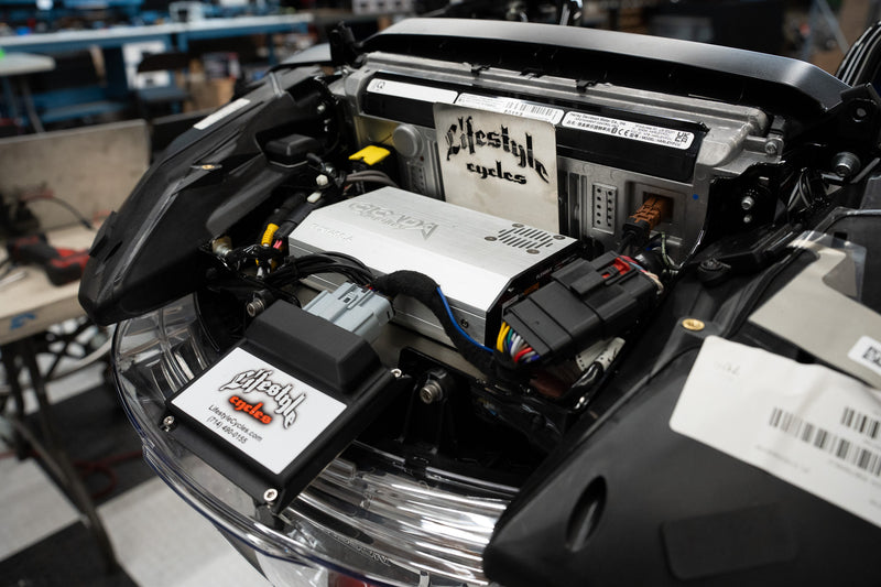 cicada audio 24flxch 4x4dsp 2024 4 channel ch 6 5 inch speakers and 4 channel 100 watt amp w dsp install pic 2