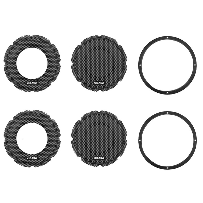 cicada audio cbg65f 6 5 inch flush style machined billet grill black pr