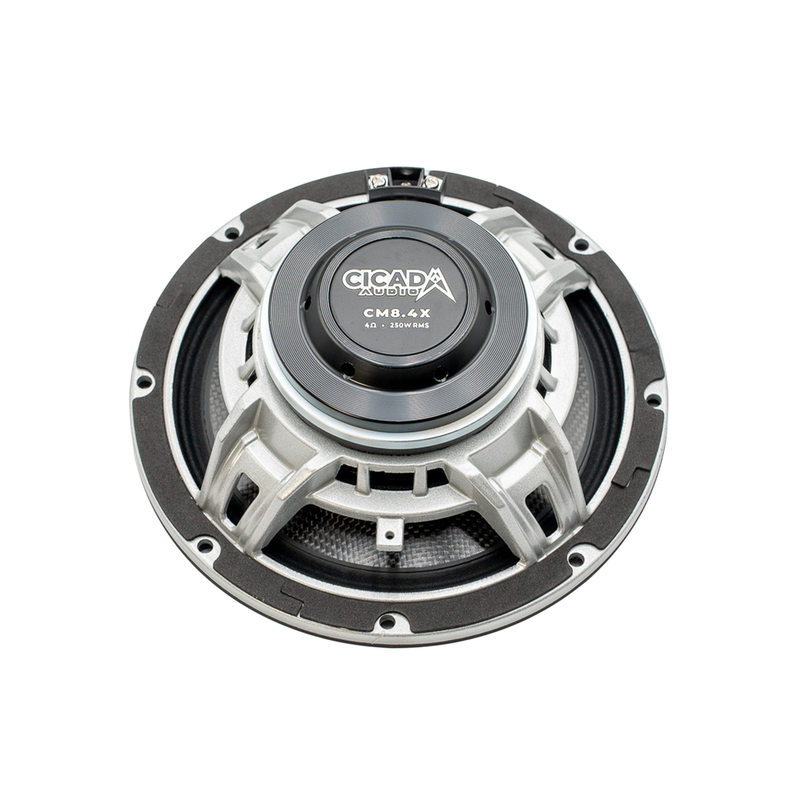 cicada audio cm65 x 6.5 inch mid bass component speaker back view 4 ohm