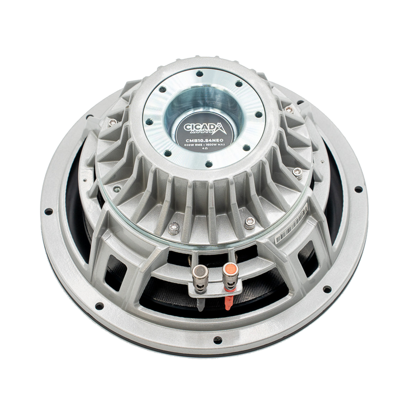 cicada audio cmb10.s4neo 10 inch pro mid bass driver with cmc neo technology 4 ohm back view
