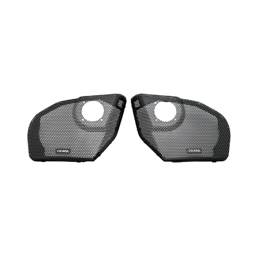 cicada audio h d 24chdrggt 075 h d 2024 road glide cicada audio branded grills with rr075t mounts pr
