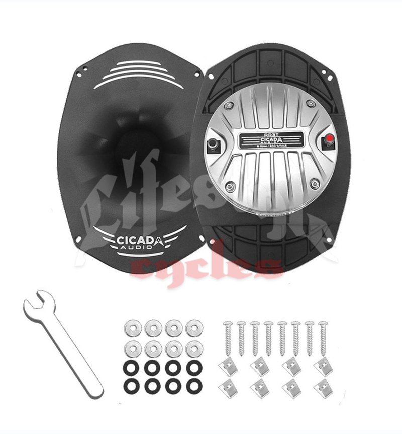 cicada audio rr3t 6x9 inch plate with 3 inch horn tweeters 8 ohm pair