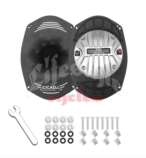 cicada audio rr3t 6x9 inch plate with 3 inch horn tweeters 8 ohm pair