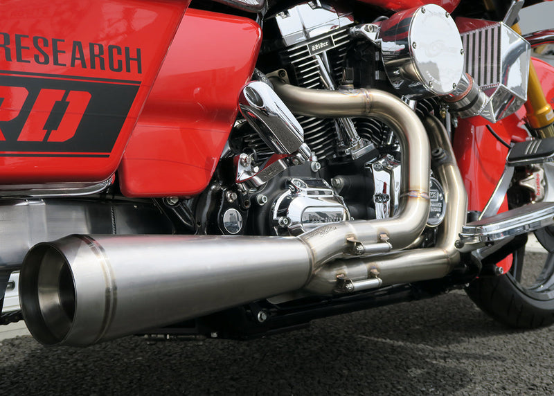 Burns Stainless NhB Exhaust for Twin Cam Baggers