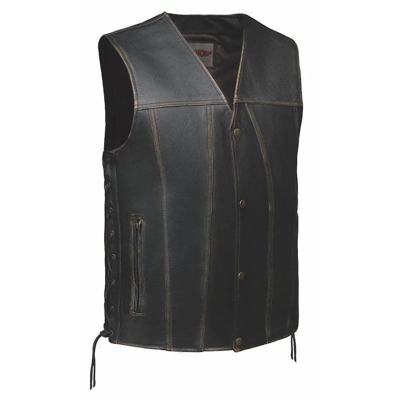 Colorado - Mens Brown Leather Vest