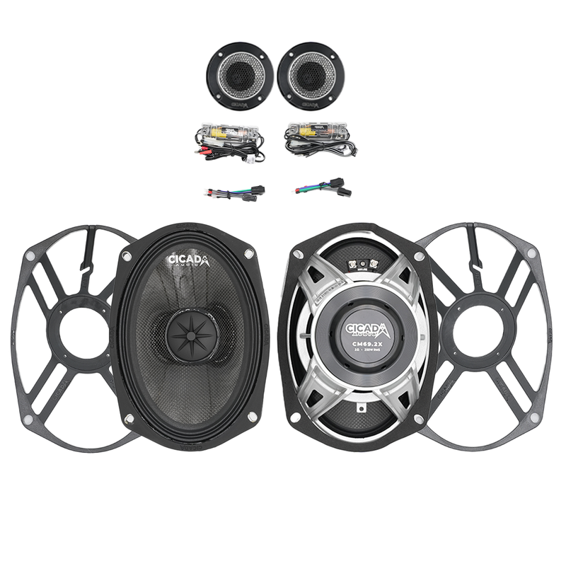 CICADA AUDIO - 250W RMS - CXK69 - 6X9-INCH MID-BASS COMPONENT SPEAKER KIT
