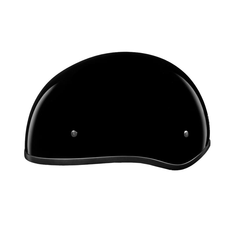 DOT Approved Daytona Skull Cap Half Shell Motorcycle Helmet - Beanie Style for Motorcycles, Cruisers, Scooters, and Mopeds W/O Visor- Hi-Gloss Black