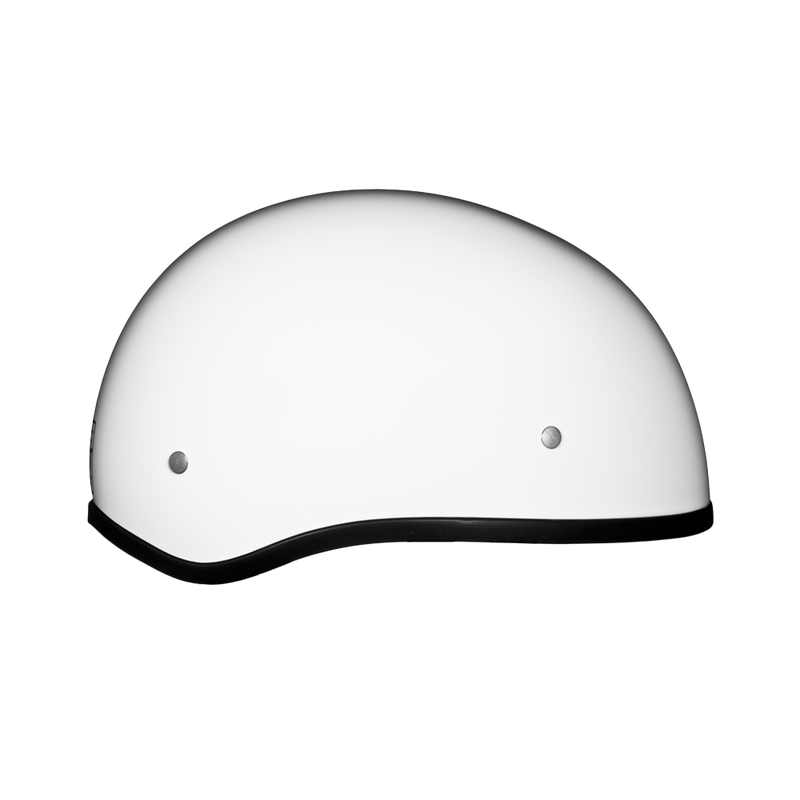 cool half shell motorcycle helmets D.O.T. Daytona Skull Cap W/O Visor- Hi-Gloss White 2XS