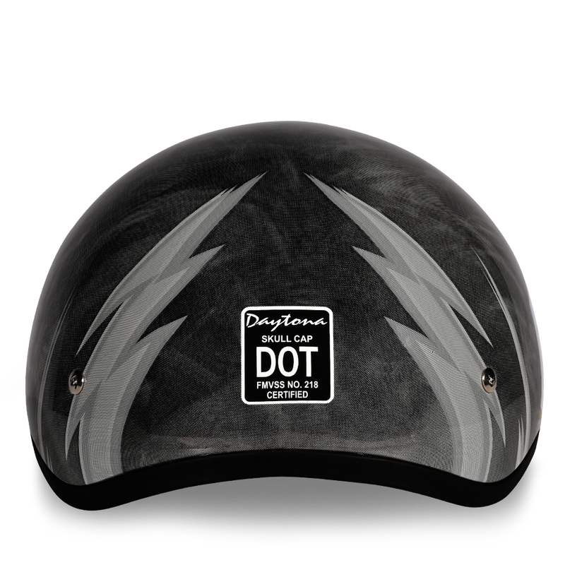 dot certified motorcycle half helmets Blister Original-Small Micro Beanie Helmet from MicroDOT Helmet Extra Large / Flat Black Suitable for use with goggles Hot Leathers HLD1021 Lady Rider