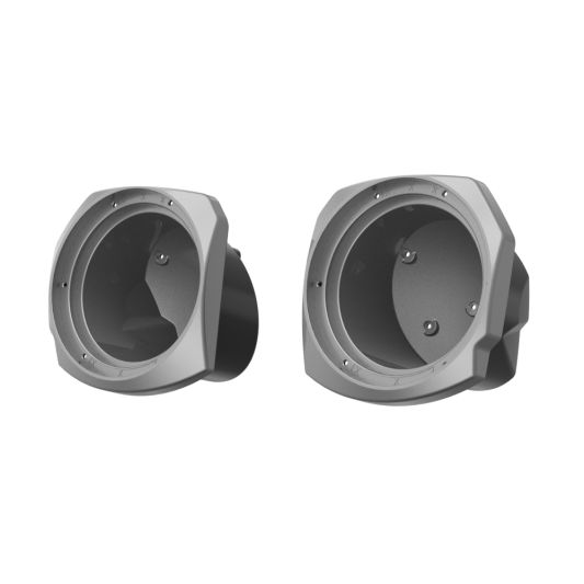 ADVANBLACK - Dark Platinum - 8-inch Speaker Pods for 23.5 Up Harley Touring Models