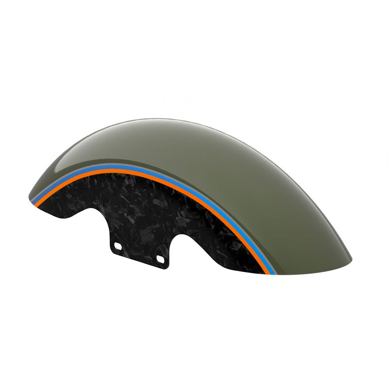 Advanblack Daybrake Carbon Fiber 19inch Chopped Front Fender for '09Up Harley Touring