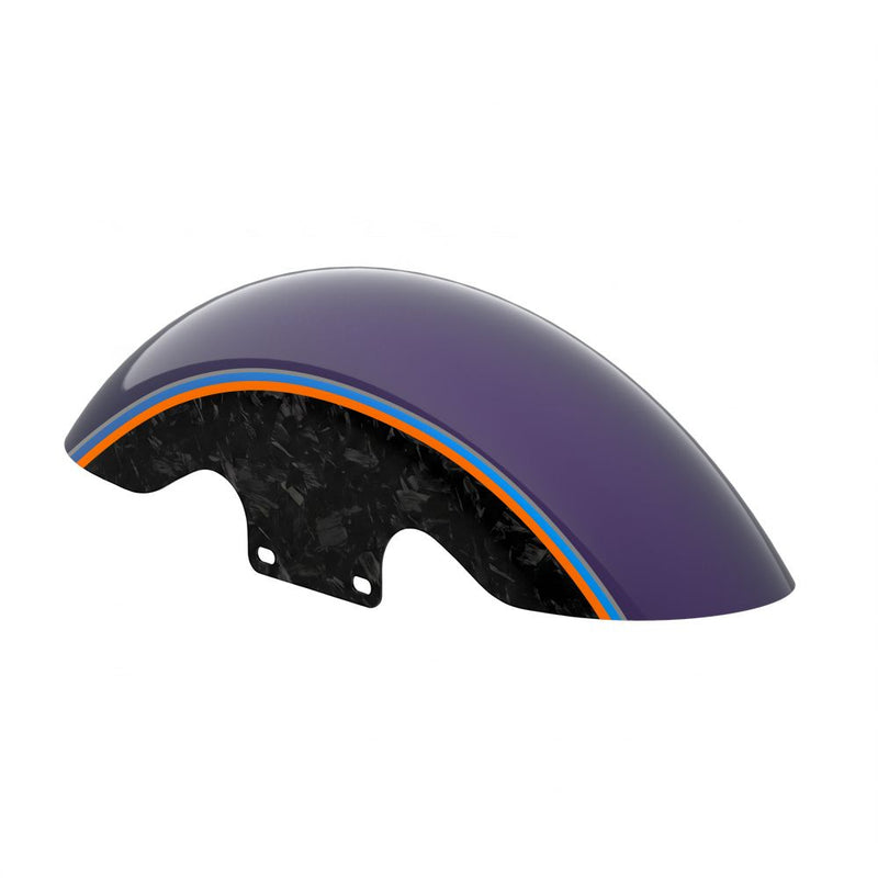 Advanblack Daybrake Carbon Fiber 19inch Chopped Front Fender for '09Up Harley Touring