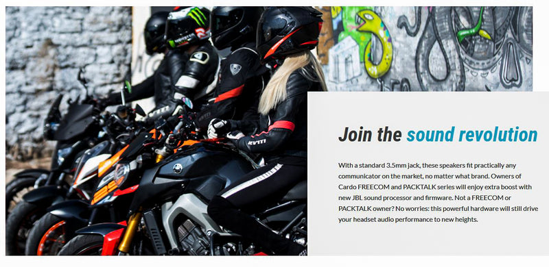 CARDO 45mm Audio Kit with Sound by JBL