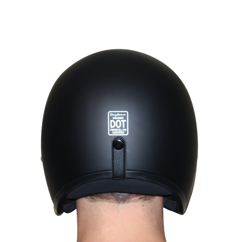 DOT Approved Daytona Cruiser Open Face Motorcycle Helmet - Men, Women & Youth - With Visor & Graphics - W/ Money