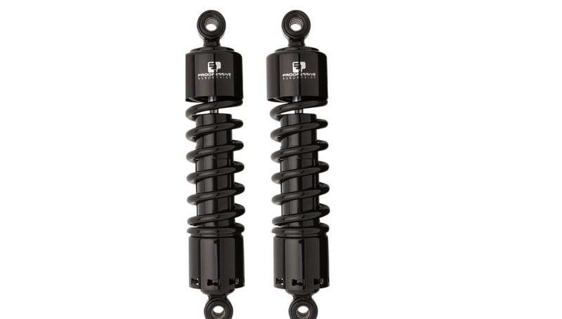 PROGRESSIVE SUSPENSION 412 Series Shock - 11" - Heavy Duty - Black - 412 - '91-'17 DYNA
