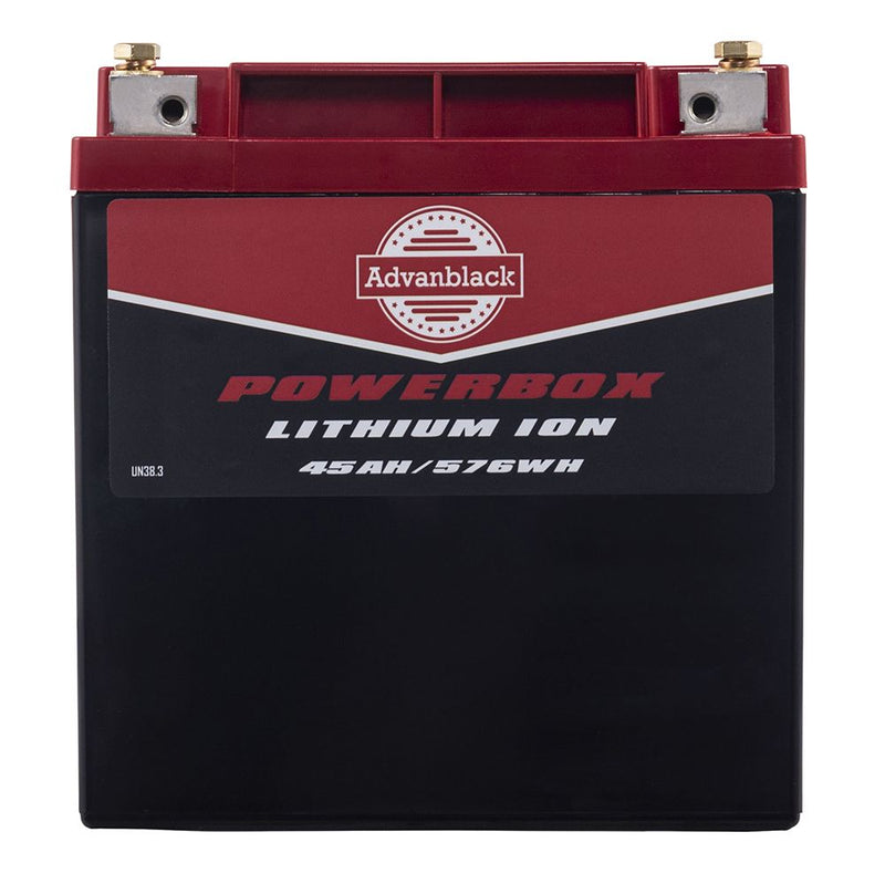 Advanblack POWERBOX Lithium Battery with charger for Harley Touring Bikes