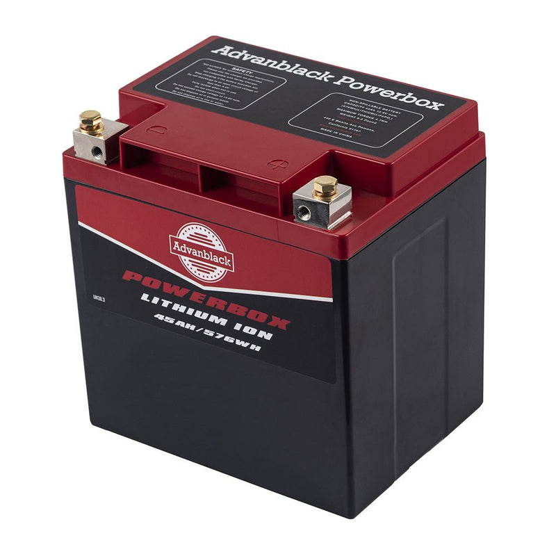 Advanblack POWERBOX Lithium Battery with charger for Harley Touring Bikes