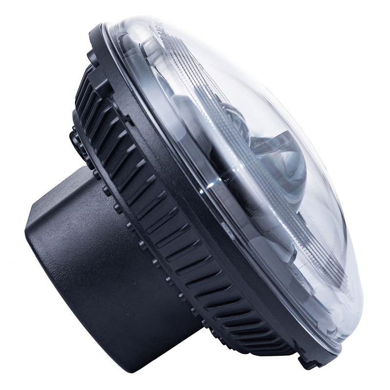 Advanblack PRO FUZION LED Black Headlight w/ Halo FOR HARLEY TOURINGS/ SOFTAIL/ INDIAN