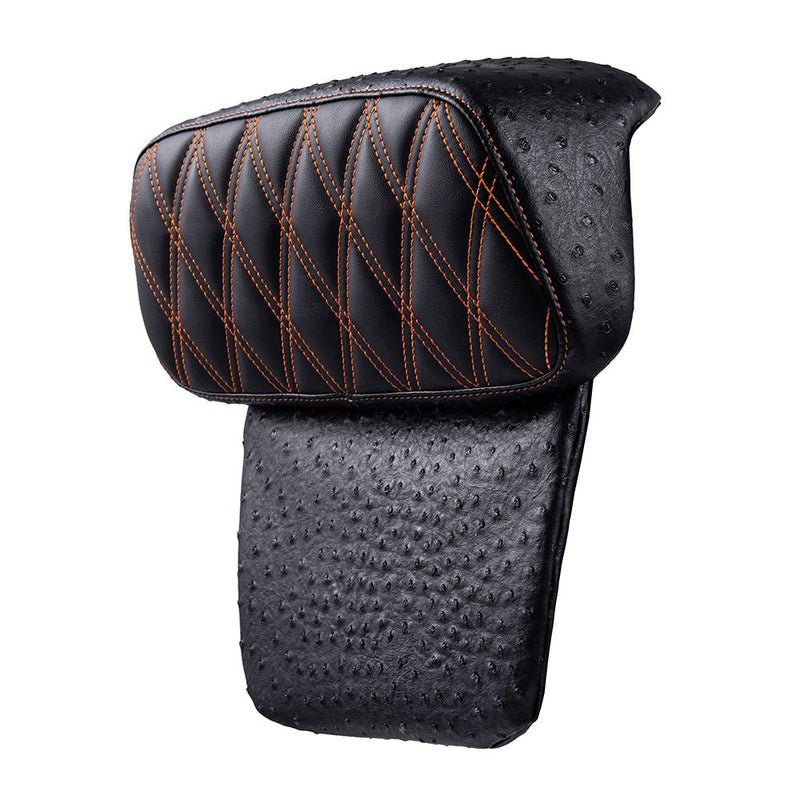 Advanblack Raptor Small Backrest Pad with Custom Stitching for Harley Touring
