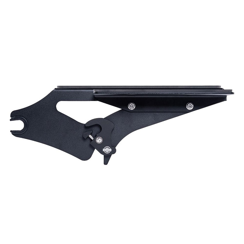 Advanblack Black Detachable Two Up Rear Tour Trunk Pack Mounting Rack For '09Up Harley Touring