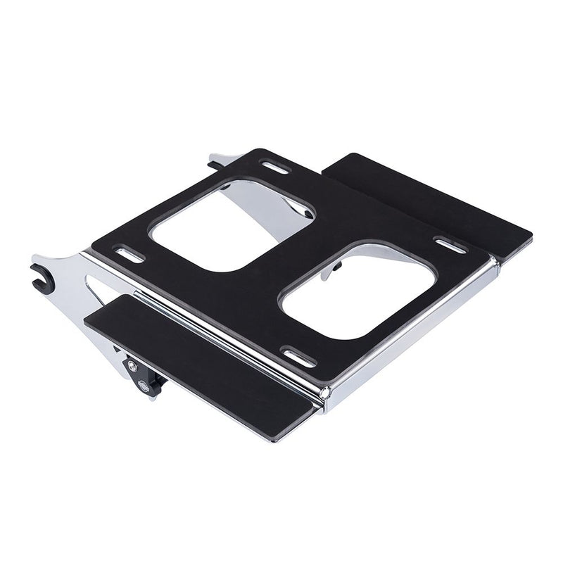 Advanblack Chrome Detachable Two Up Rear Tour Trunk Pack Mounting Rack For  '09Up Harley Touring