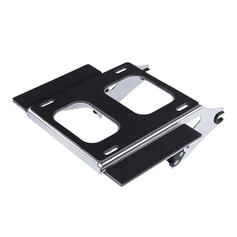 Advanblack Chrome Detachable Two Up Rear Tour Trunk Pack Mounting Rack For  '09Up Harley Touring