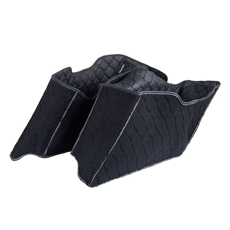 Advanblack Custom Stitching Liner Kit Fit for 2014+ OEM Tapered Stretched Saddlebag Bottoms
