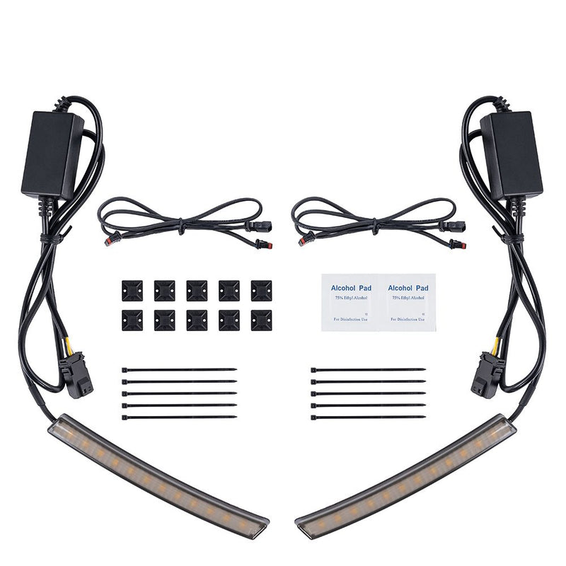 Advanblack Aero Blades LED Sequential Turn Signals & Running Lights for ST fairing