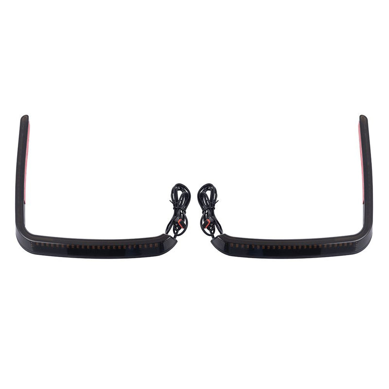 Advanblack Hyper LED Light with Sequential Red Turn Signal saddlebags lights For '14-'23 Harley Touring