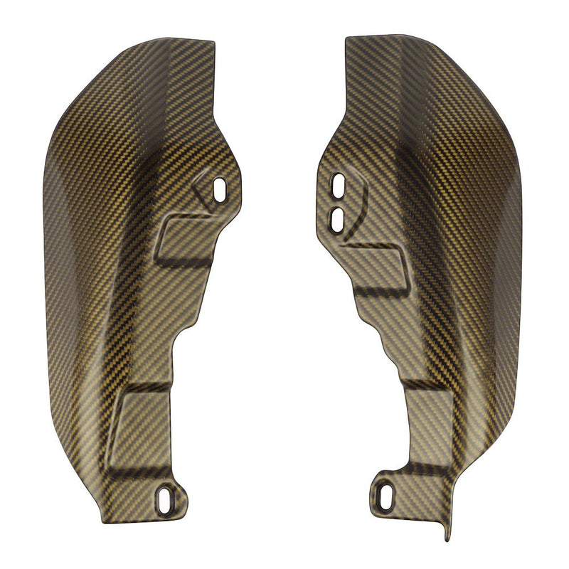 Advanblack Carbon Fiber MID-FRAME AIR DEFLECTORS HEAT SHIELD FOR '09-'26 HARLEY Touing