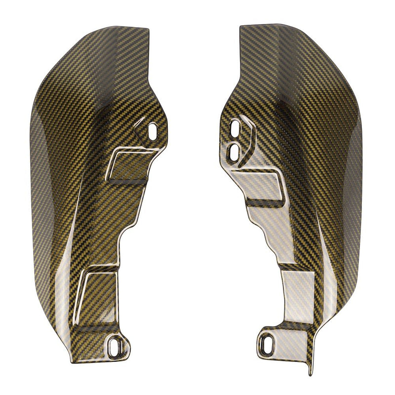 Advanblack Carbon Fiber MID-FRAME AIR DEFLECTORS HEAT SHIELD FOR '09-'26 HARLEY Touing