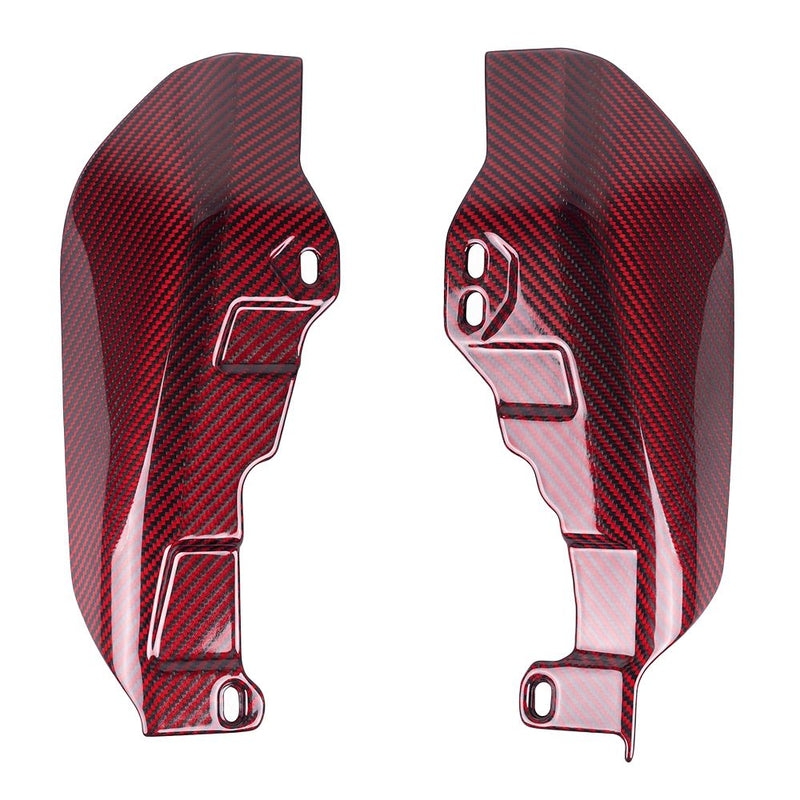 Advanblack Carbon Fiber MID-FRAME AIR DEFLECTORS HEAT SHIELD FOR '09-'26 HARLEY Touing