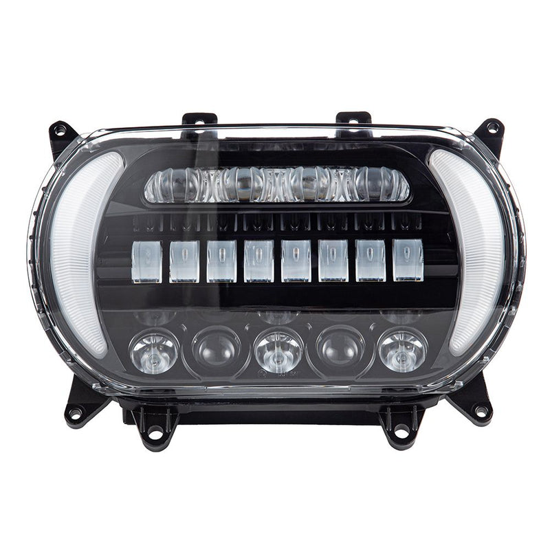 Advanblack Color Matched "ATTACK" LED Headlight for 2015-2021 Harley Road Glide