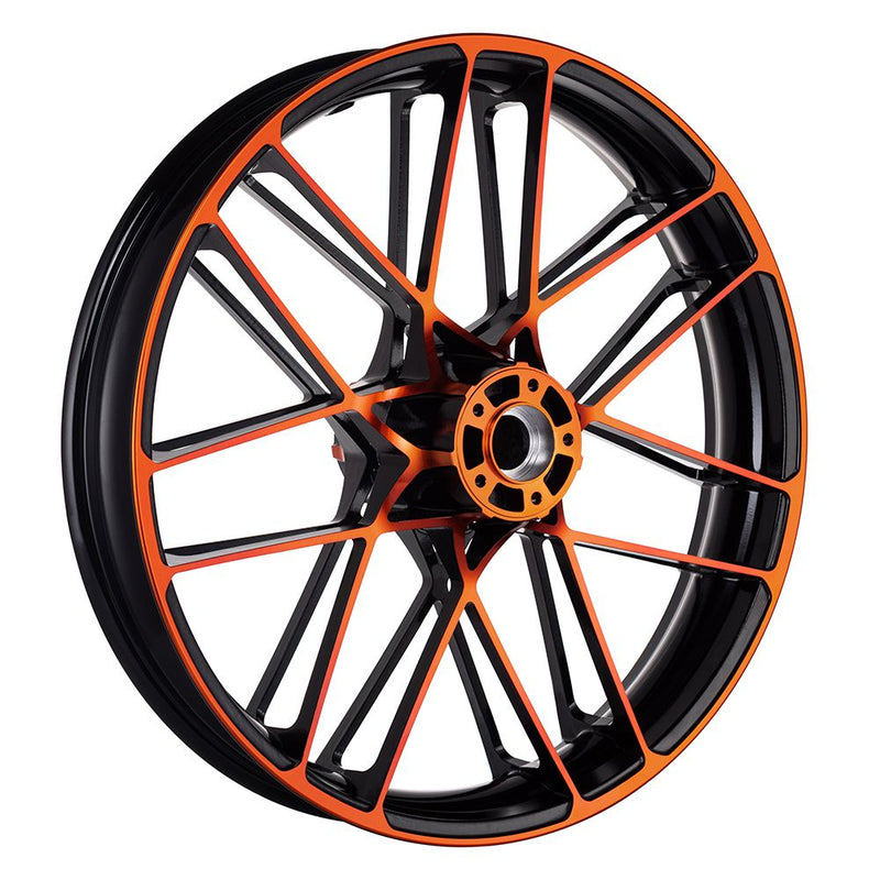 Advanblack Blazer 21 inch Color Front Wheels for '09Up Harley Tourings