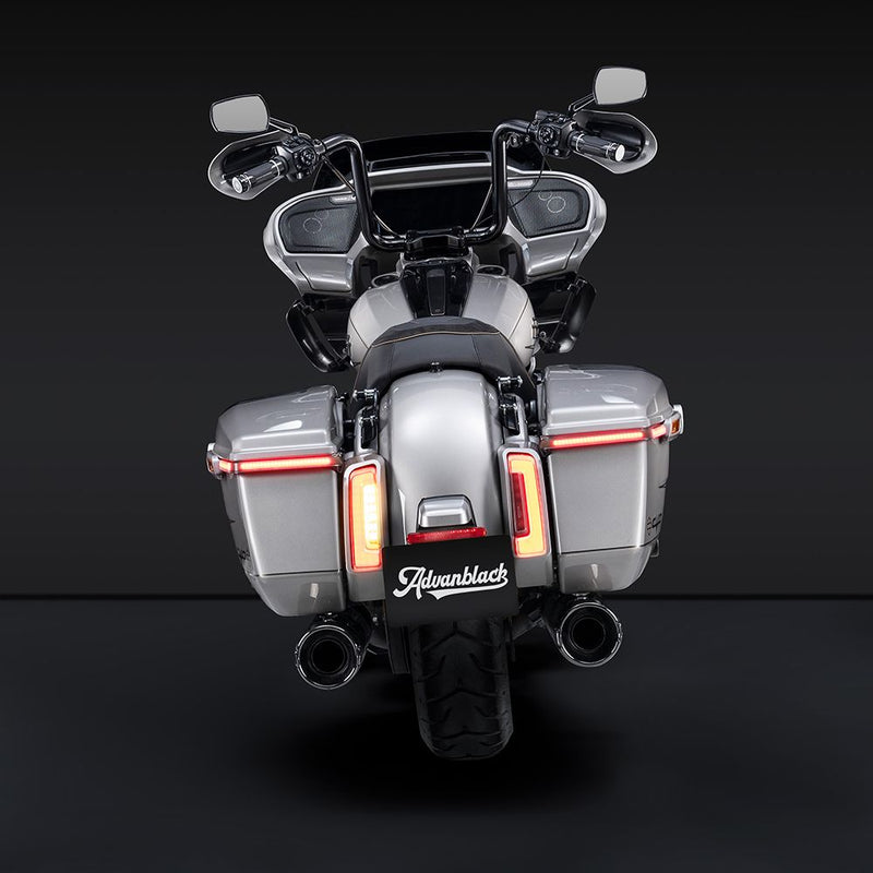 Advanblack Hyper LED Light w/ Sequential Red Turn Signal Saddlebags lights For '23.5Up Harley Touring