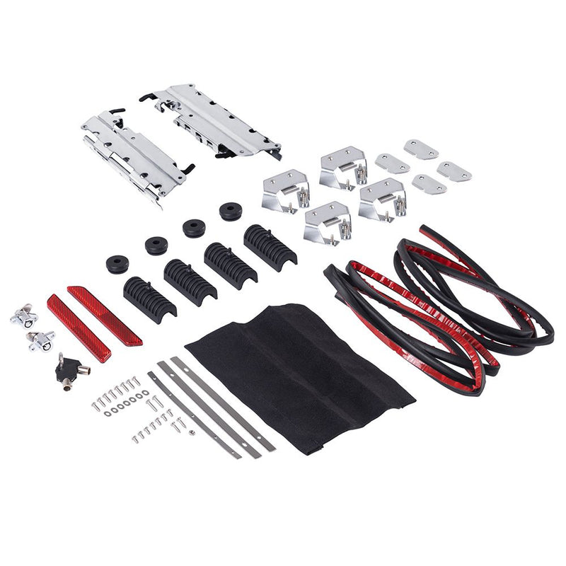 Advanblack Chrome Saddlebag Mounting Hardware Latch / Lock Kit For '94-'13 Harley Touring