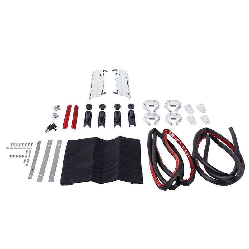 Advanblack Chrome Saddlebag Mounting Hardware Latch / Lock Kit For '94-'13 Harley Touring
