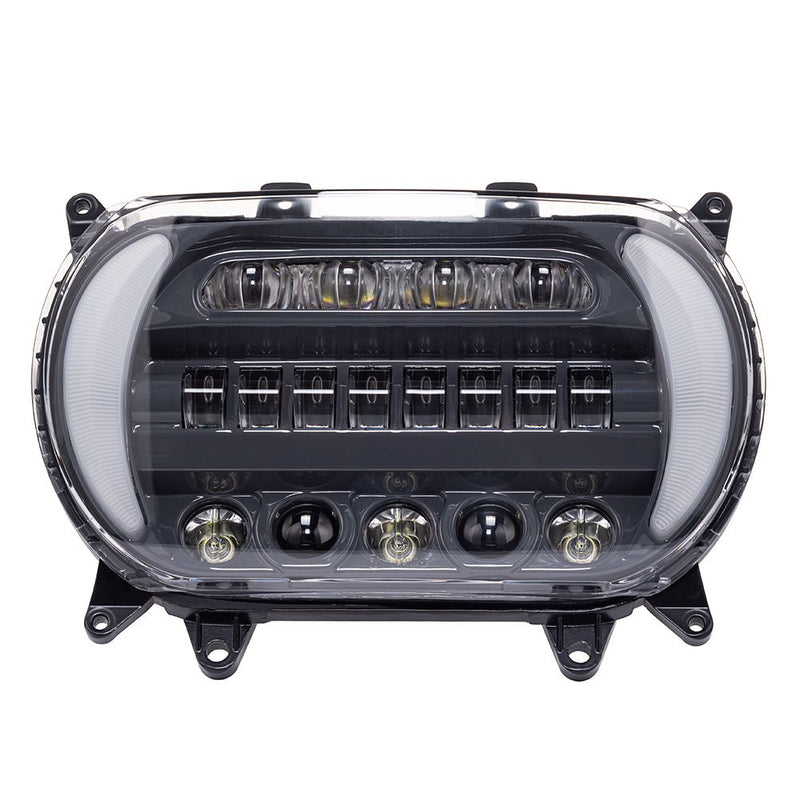 Advanblack Color Matched "ATTACK" LED Headlight for 2015-2021 Harley Road Glide