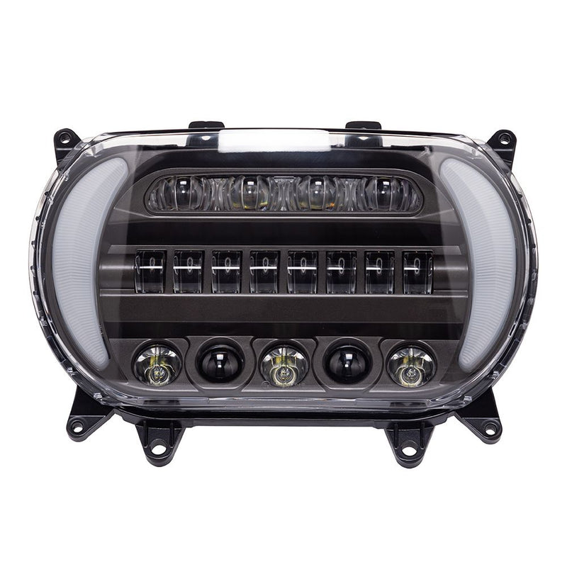 Advanblack Color Matched "ATTACK" LED Headlight for 2015-2021 Harley Road Glide