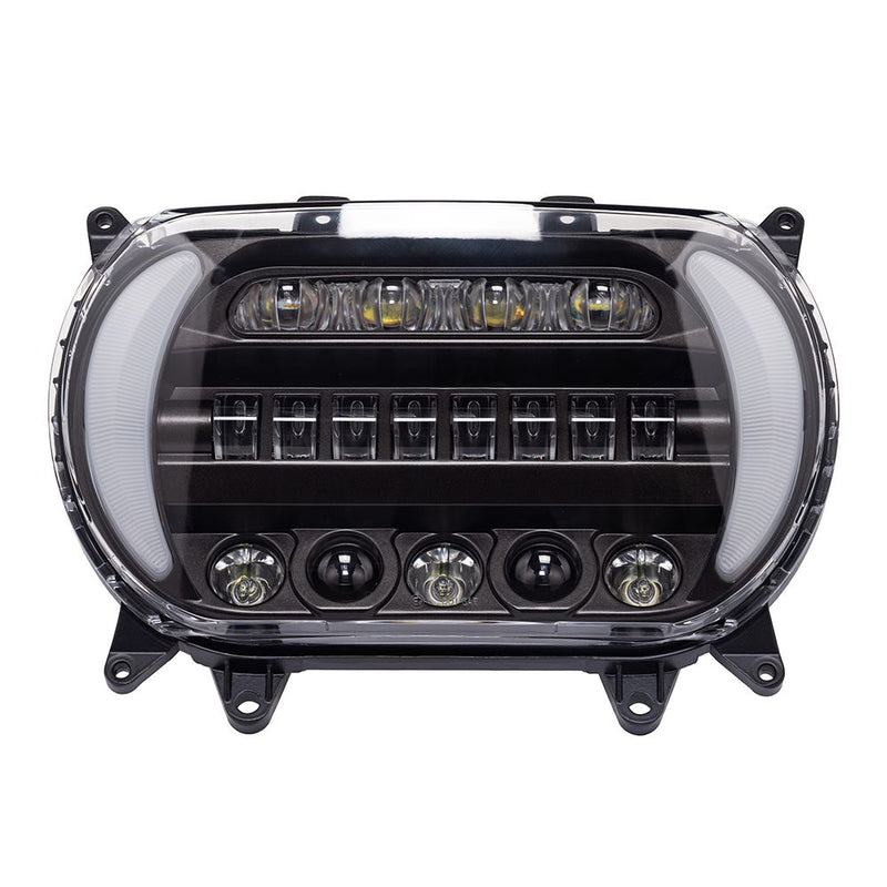 Advanblack Color Matched "ATTACK" LED Headlight for 2015-2021 Harley Road Glide